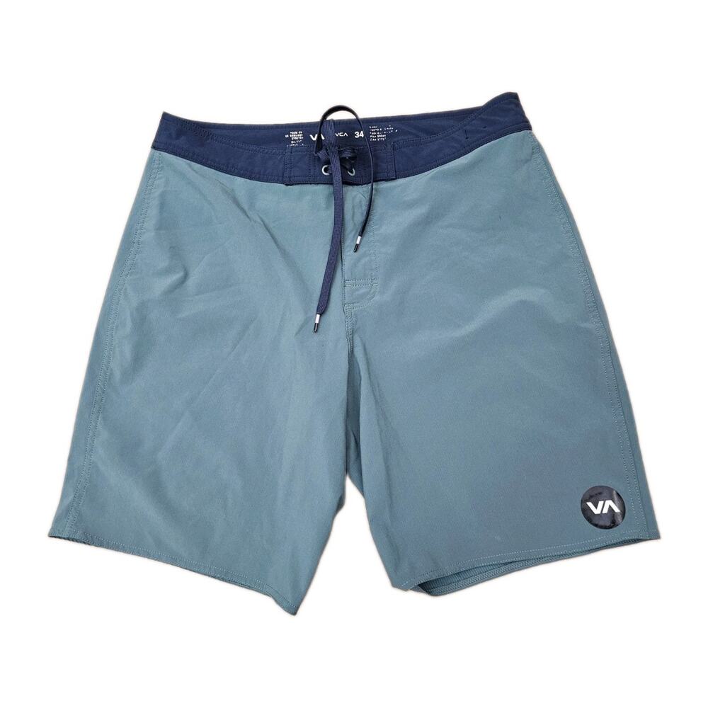 RVCA Board Shorts Mens 34 Green Swim Trunks